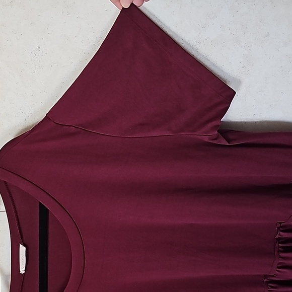 Short Sleeve Dress Purple/Maroon Size 3X Entro - Picture 6 of 11